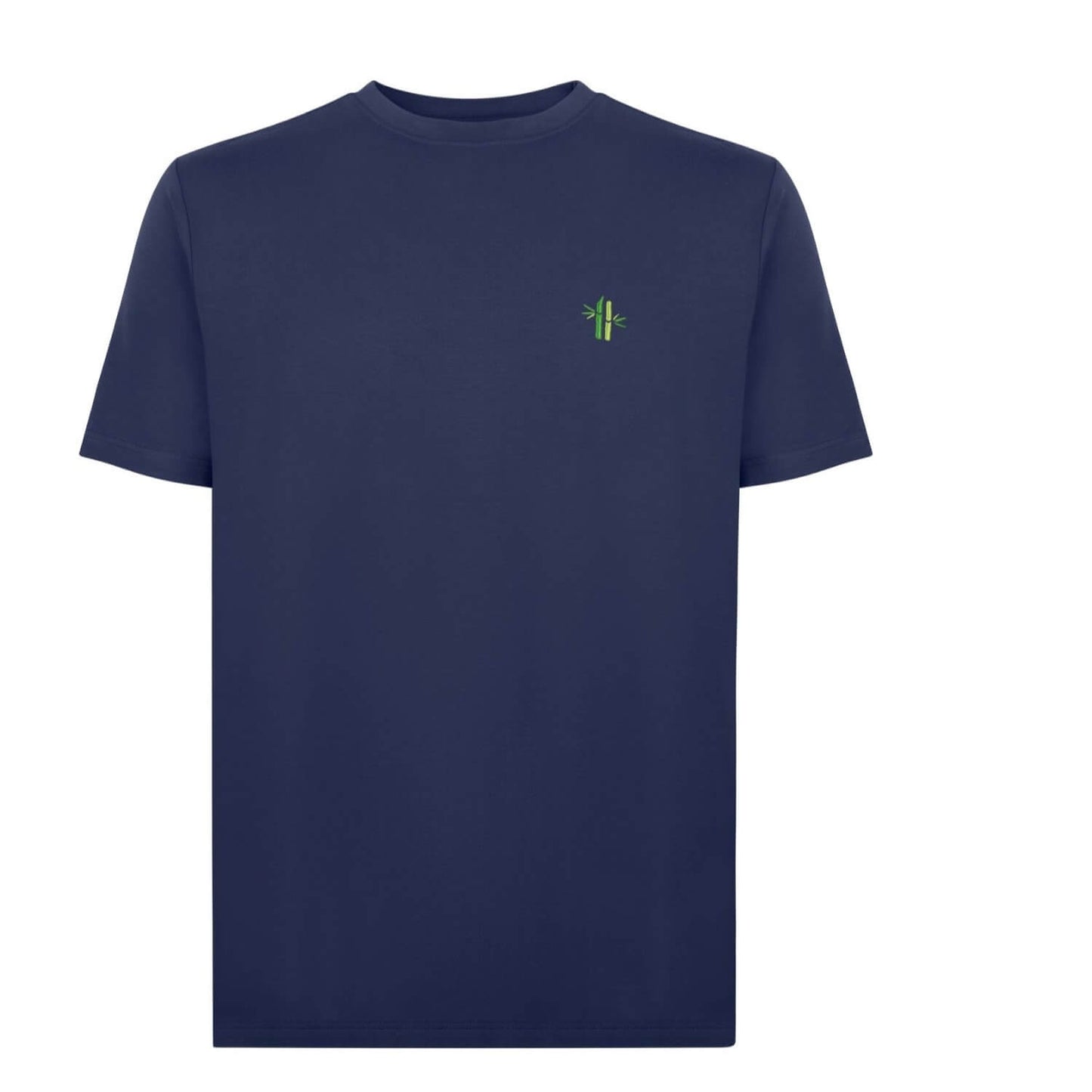 Front view of Everyday Bamboo Crew Neck Shirt | Navy Blue - Robumi Lifestyle