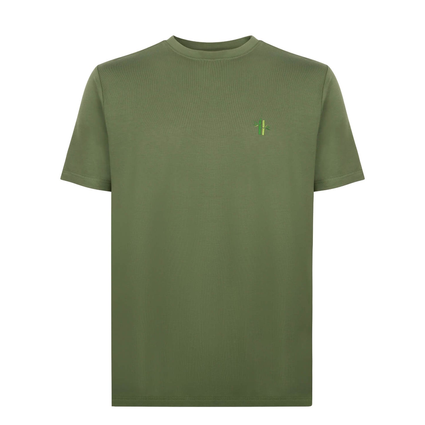 Front of Everyday Bamboo Crew Neck Shirt | Olive Green - Robumi Lifestyle