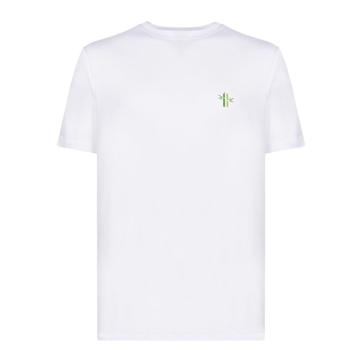 Front view of Everyday Bamboo crew neck Shirt | Bright White - Robumi Lifestyle